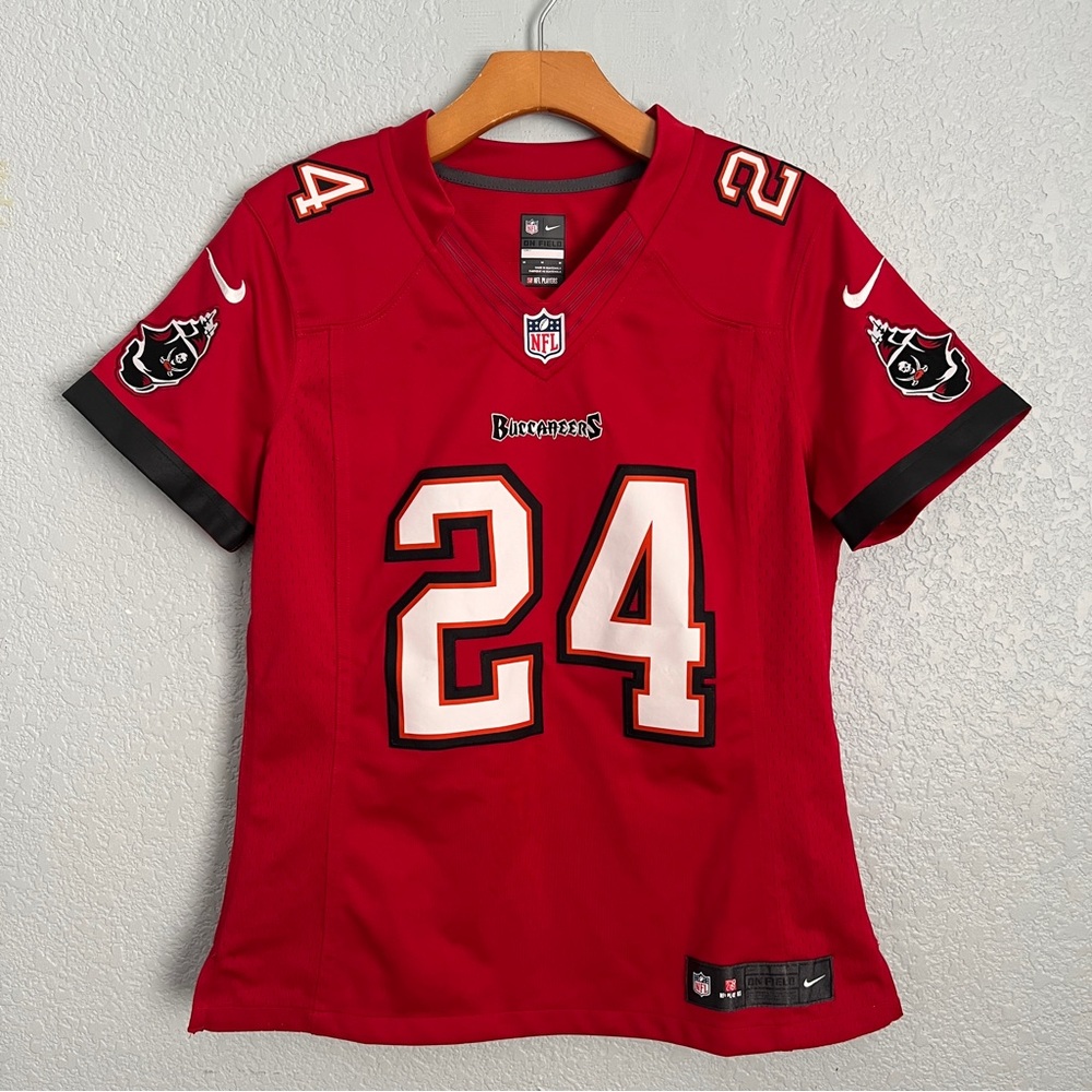 Tampa Bay Buccaneers Darrelle Revis #24 NFL Jersey Women’s Medium Red Used